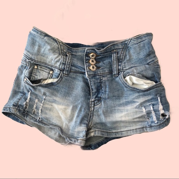 Pants - Light blue shorts